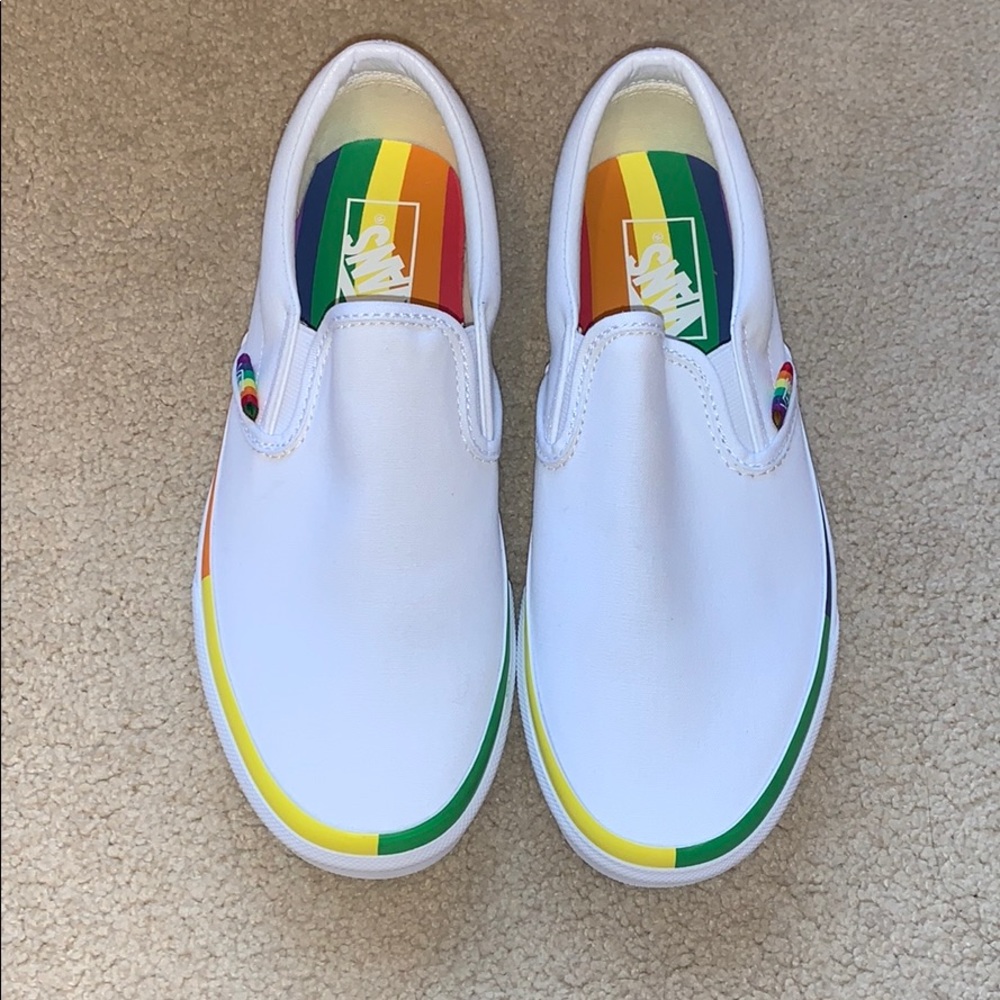 pride slip on vans